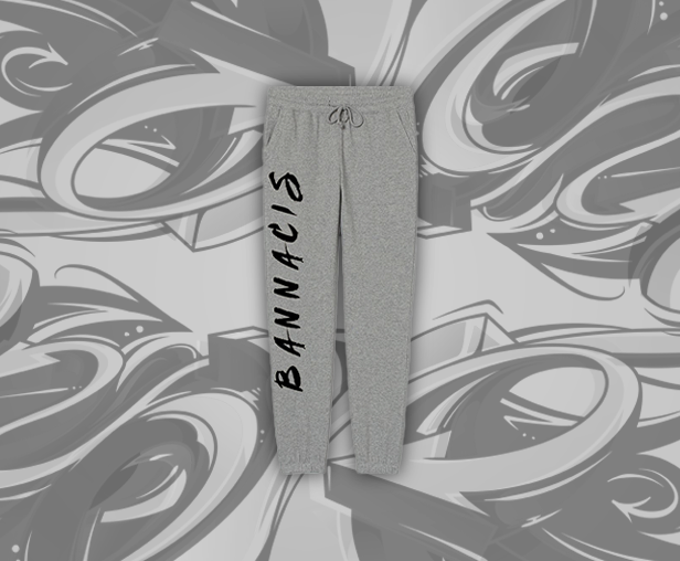 Gray Cotton Sweatpants